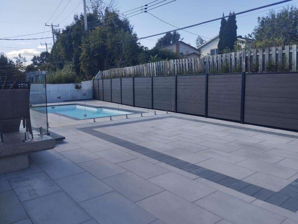 Composite fence installation